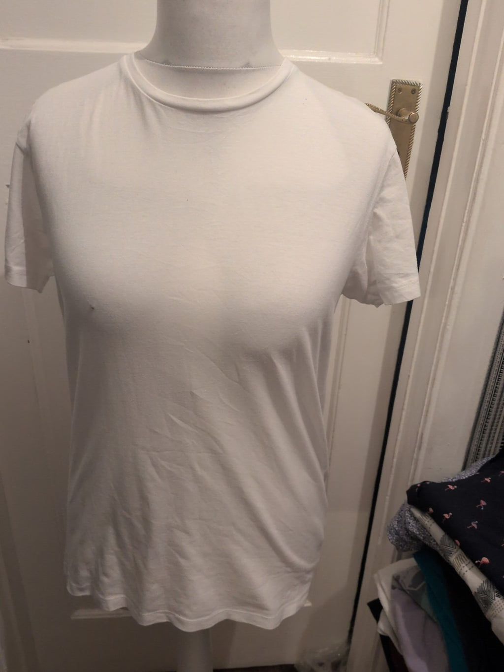Medium Slim Fit White Short Sleeve T-shirt