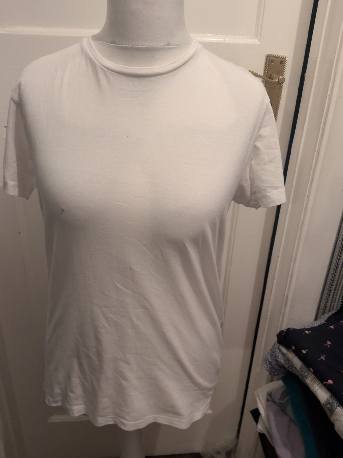 Medium Slim Fit White Short Sleeve T-shirt