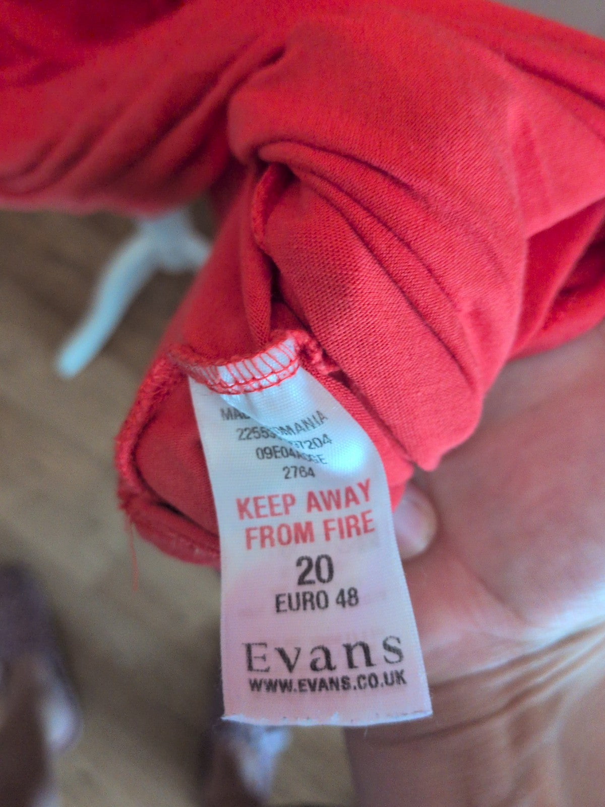 Evans 20 Coral Half Sleeve Dress