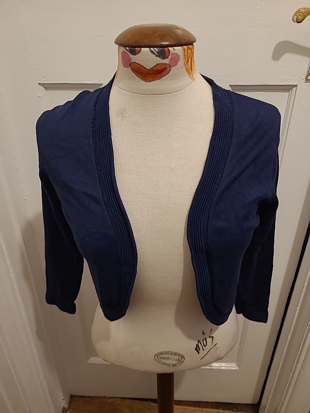Precis Size XS Navy Long Sleeved Cardigan