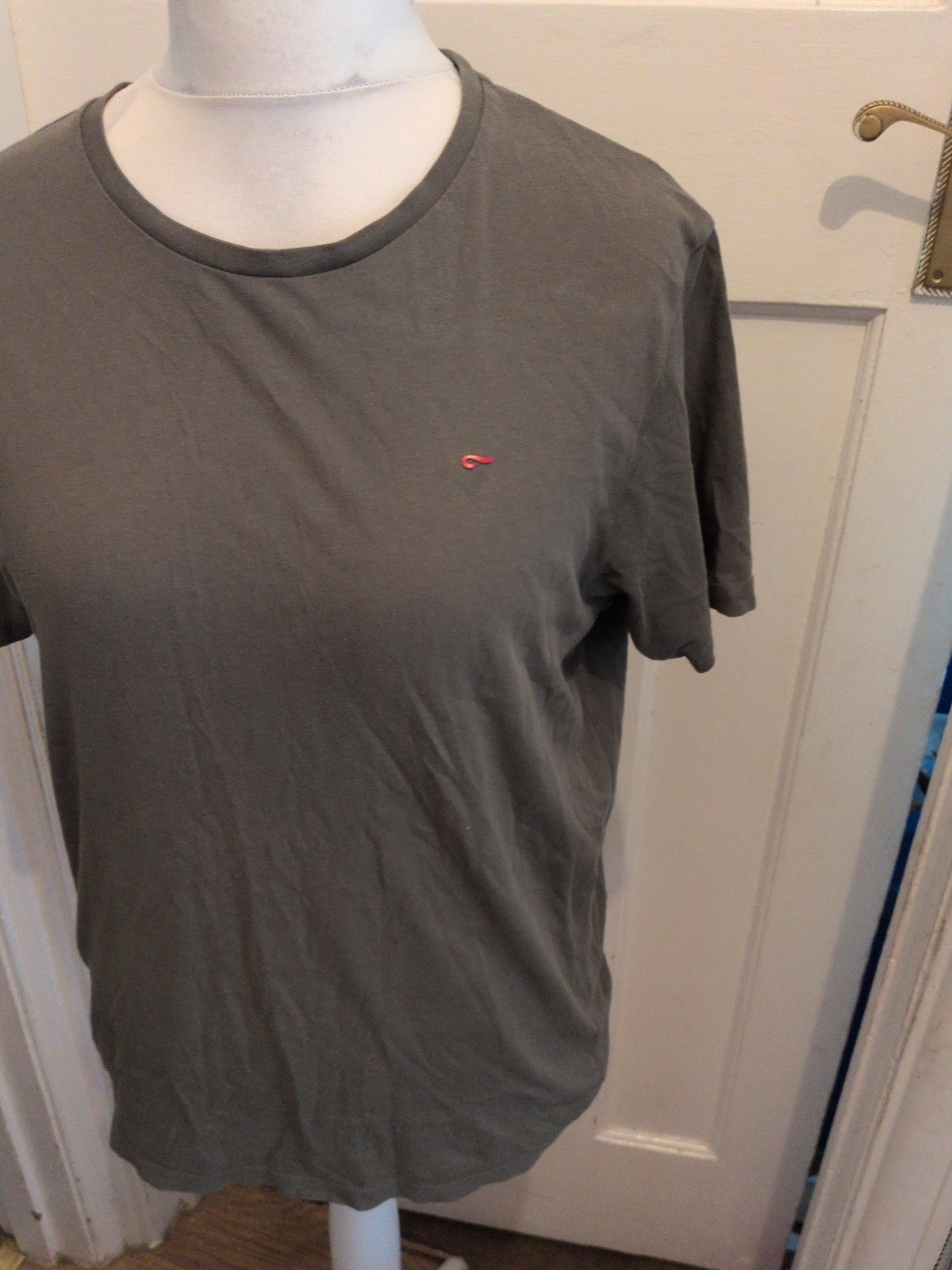 Mens Farah Medium Khaki Short Sleeve Pyjama Top