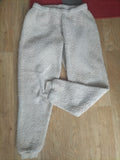 Ladies Primark Size 6-8 Beige Fluffy Warm Elasticated Pyjama Bottoms
