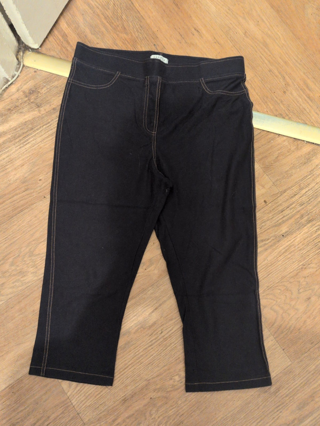 Ladies Papaya Size 14 Denim Soft Crop Jegging