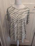 Marks And Spencer 20 Two Tone Green Short Sleeve T-shirt
