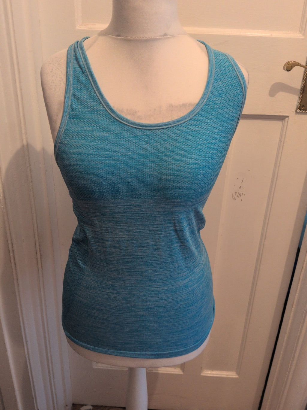 Zatki Medium Blue Racer Style Vest Top