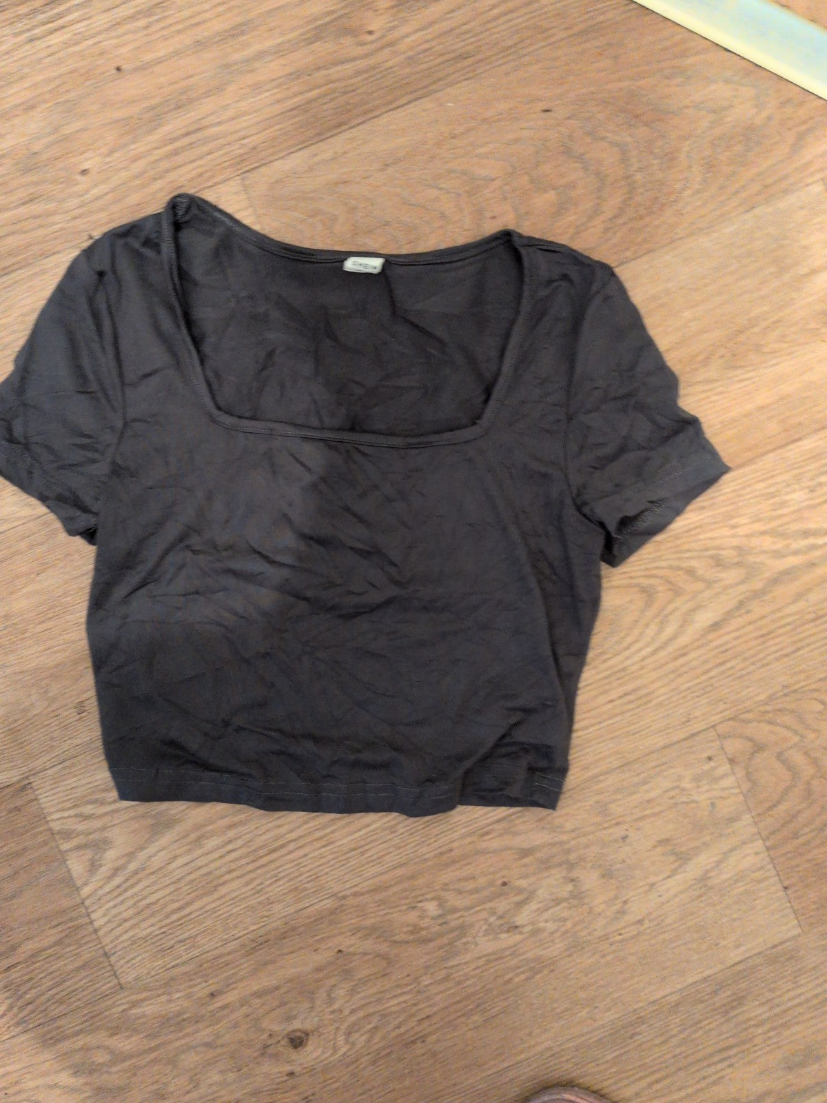 Shein 13 Years Grey Crop T-shirt