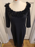 Ladies James Lakeland Size 12 Black Mid Sleeved Dress