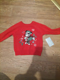 Brand New Disney Baby 18-24 Months Red Long Sleeve Junper
