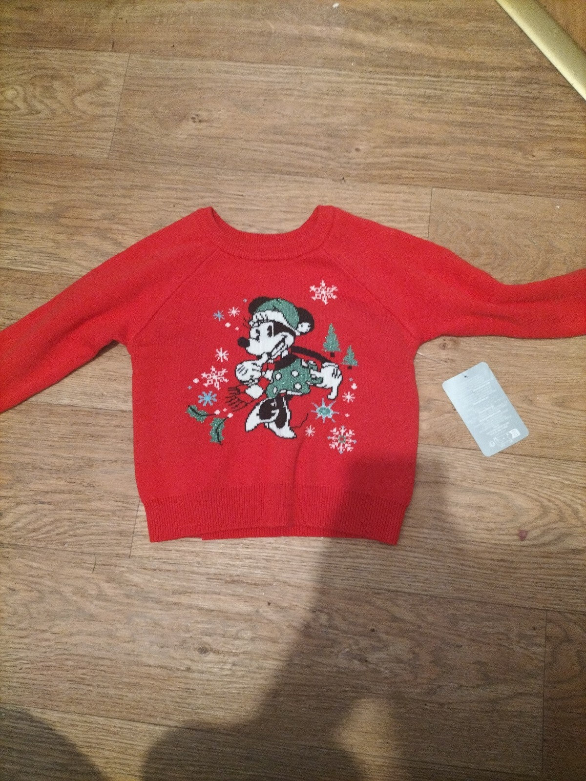Brand New Disney Baby 18-24 Months Red Long Sleeve Junper