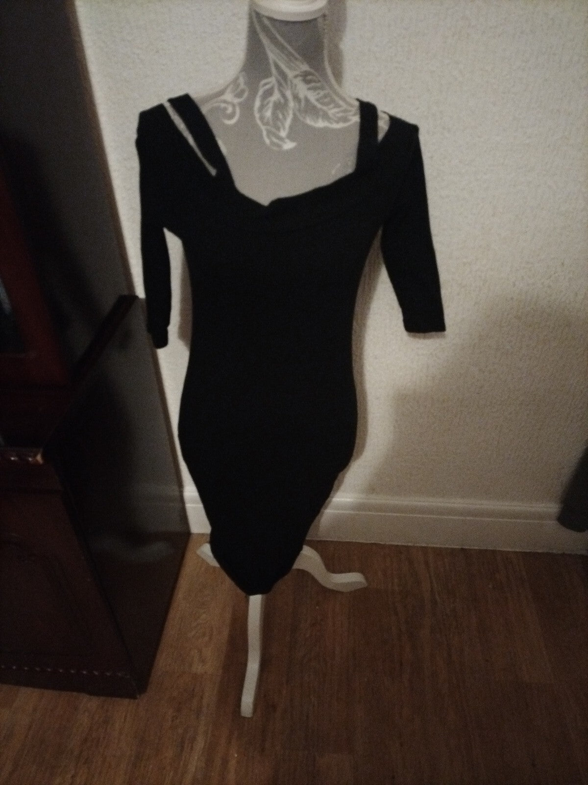 Ladies Primark Size 12 Black Mid Sleeved Dress