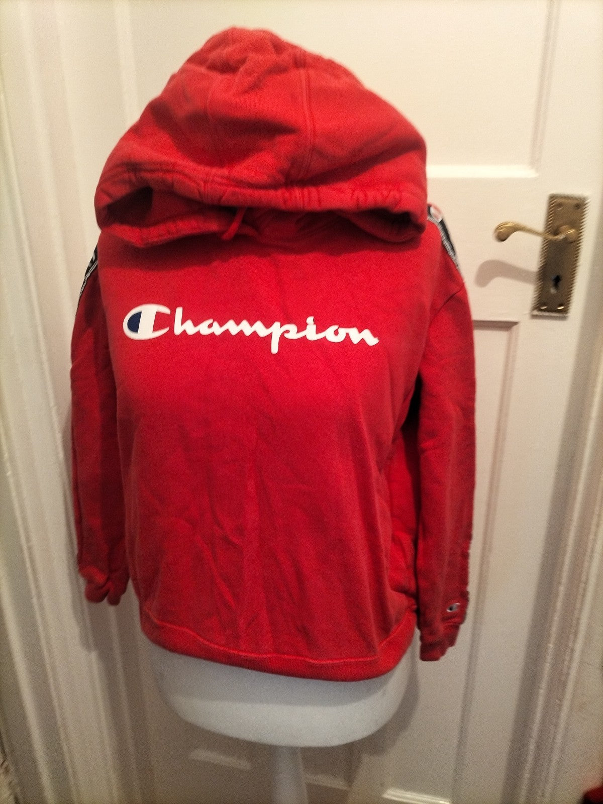 Mens Champion Size Small Red Pullover Hoodie