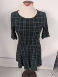Jack Wills 12 Green And Black Check Dress