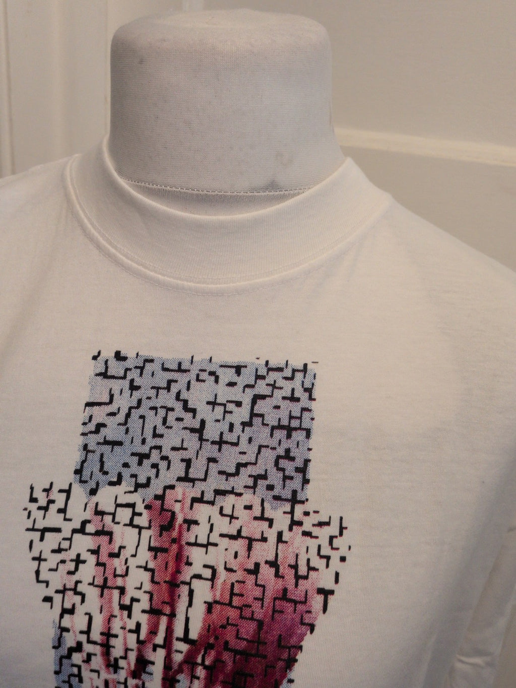 Brand New Large White Badminton Printed Short Sleeve T-shirt