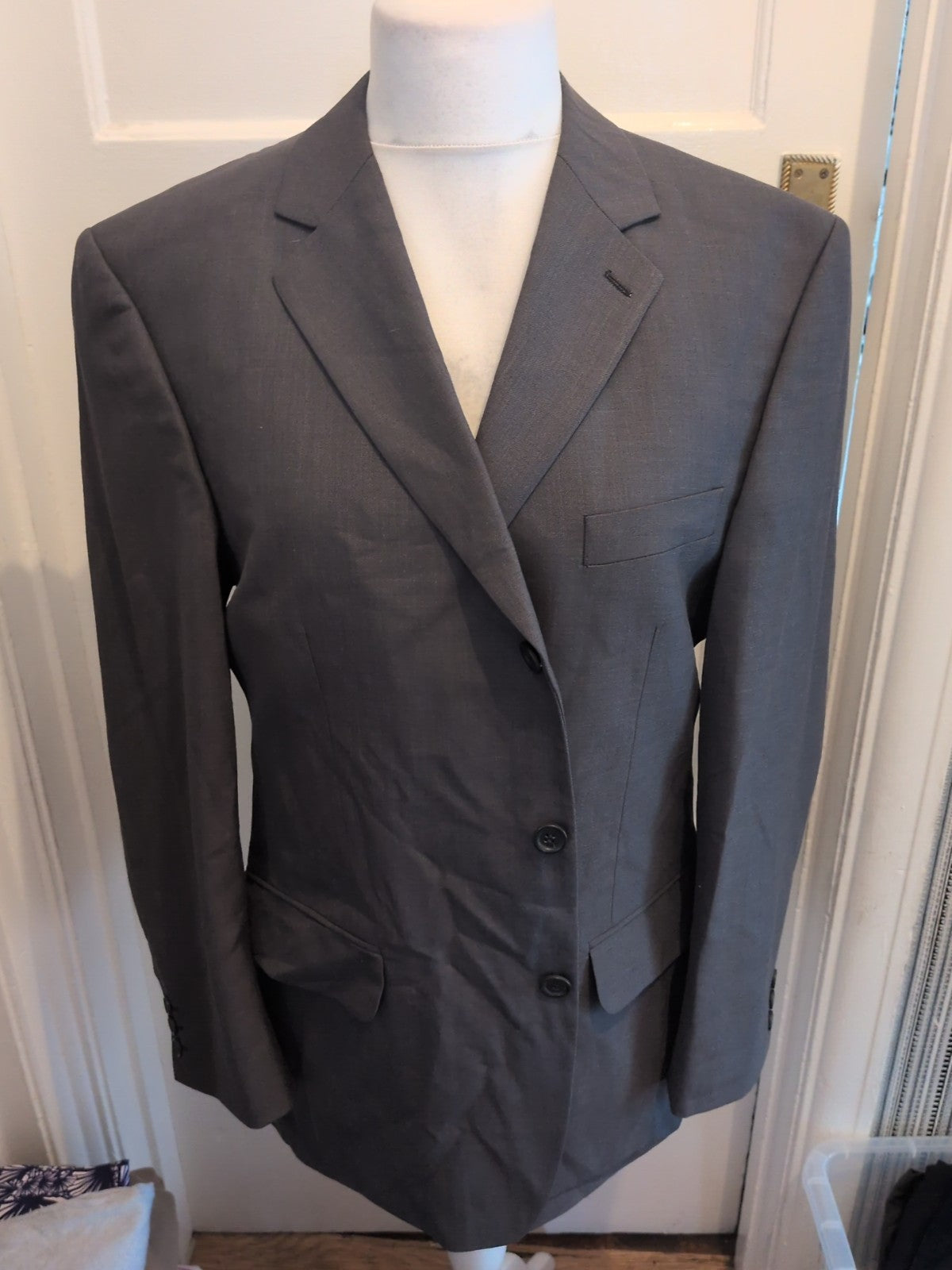 Mens Jack Reed Size 42 Short Grey Tuxedo Jacket