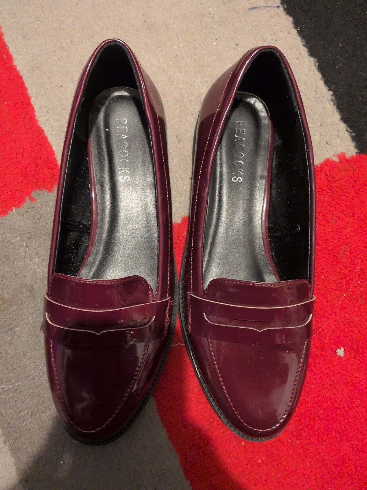 Ladies Peacocks UK 7 Purple Shoes