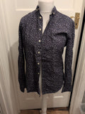 Admiral Medium Navy And Blue Floral Long Sleeve Shirt
