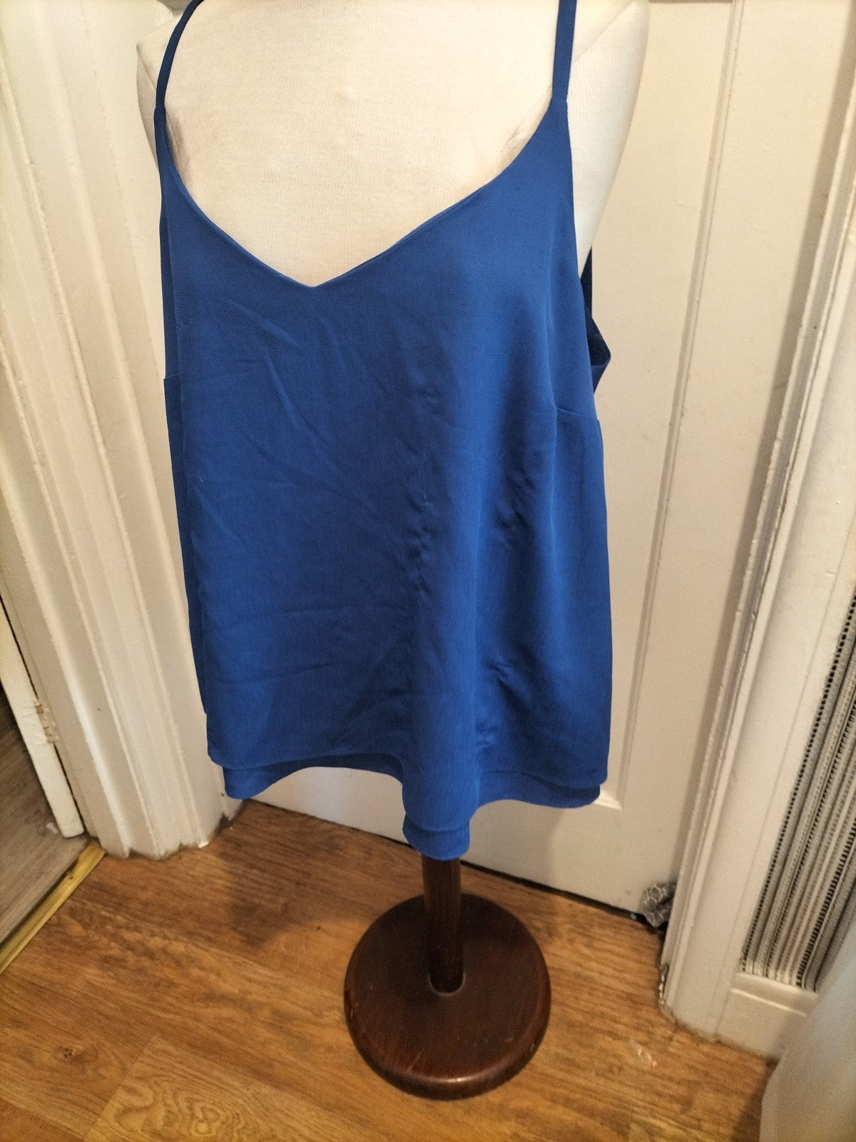 Ladies George Size 22 Deep Blue Sleeveless Blouse