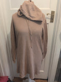 Shein Large Brown Hooded Long Sleeve Jumper Dress