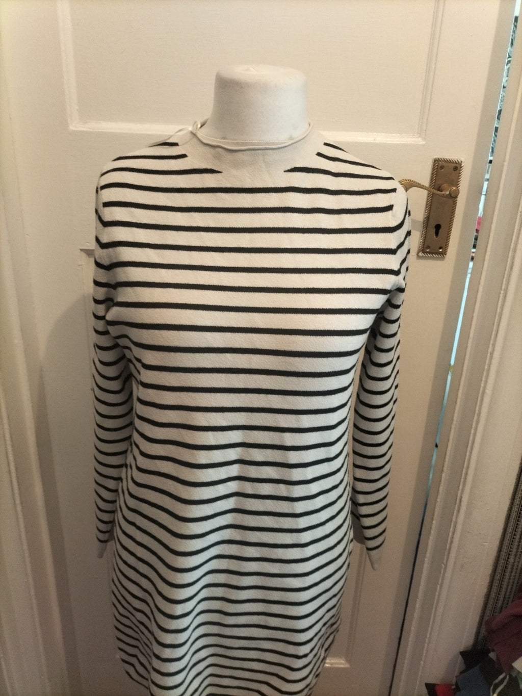 Primark Large Striped Black And White Jumper Dress