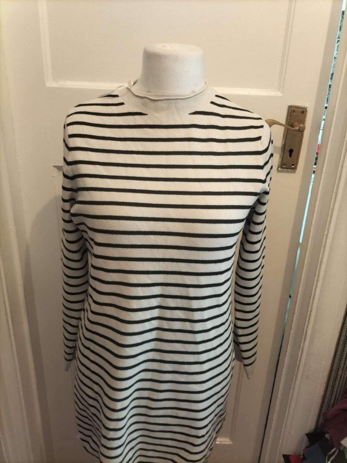 Primark Large Striped Black And White Jumper Dress