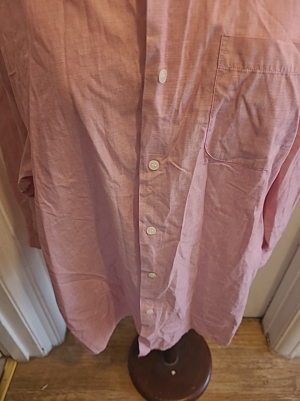 Ladies Maternity Size 16 Pink Short Sleeved Blouse