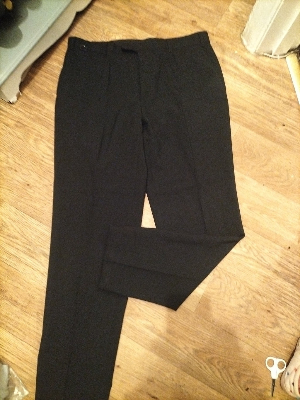 Mens Events Collection Size 38R Black Trousers