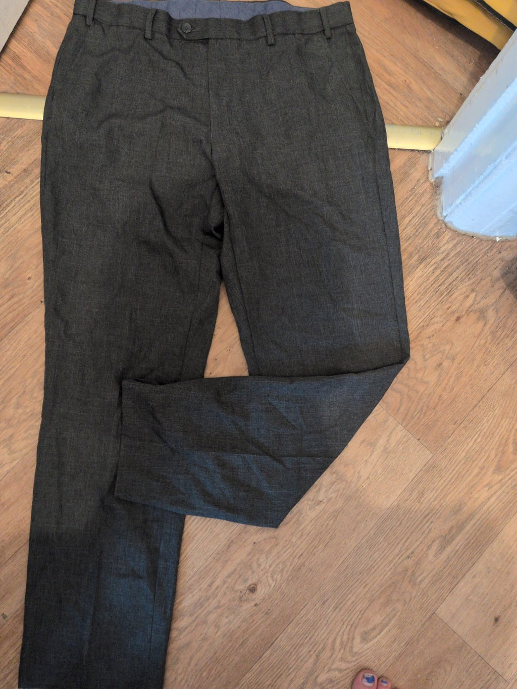 M&S 36R Grey Smart Trousers 31 Inside Leg