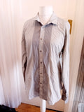 Ted Baker 6 Pinstriped Navy Long Sleeve Shirt