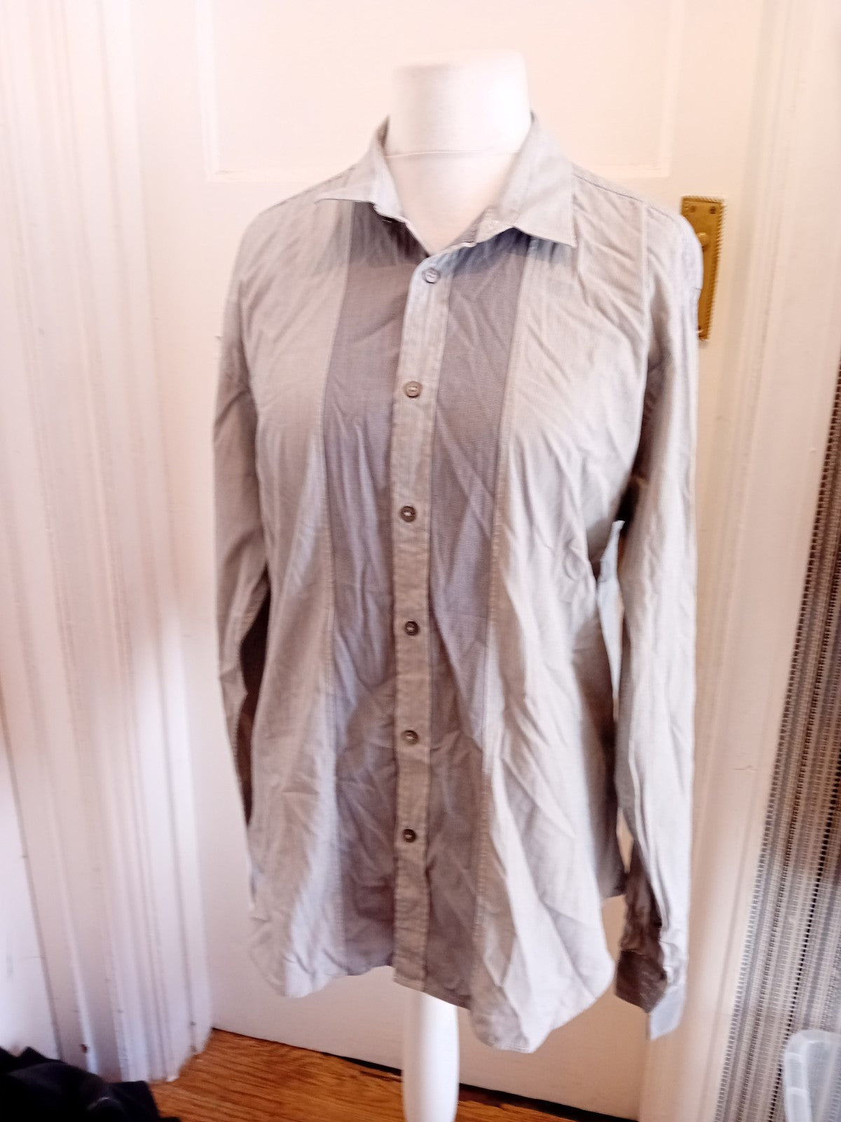Ted Baker 6 Pinstriped Navy Long Sleeve Shirt