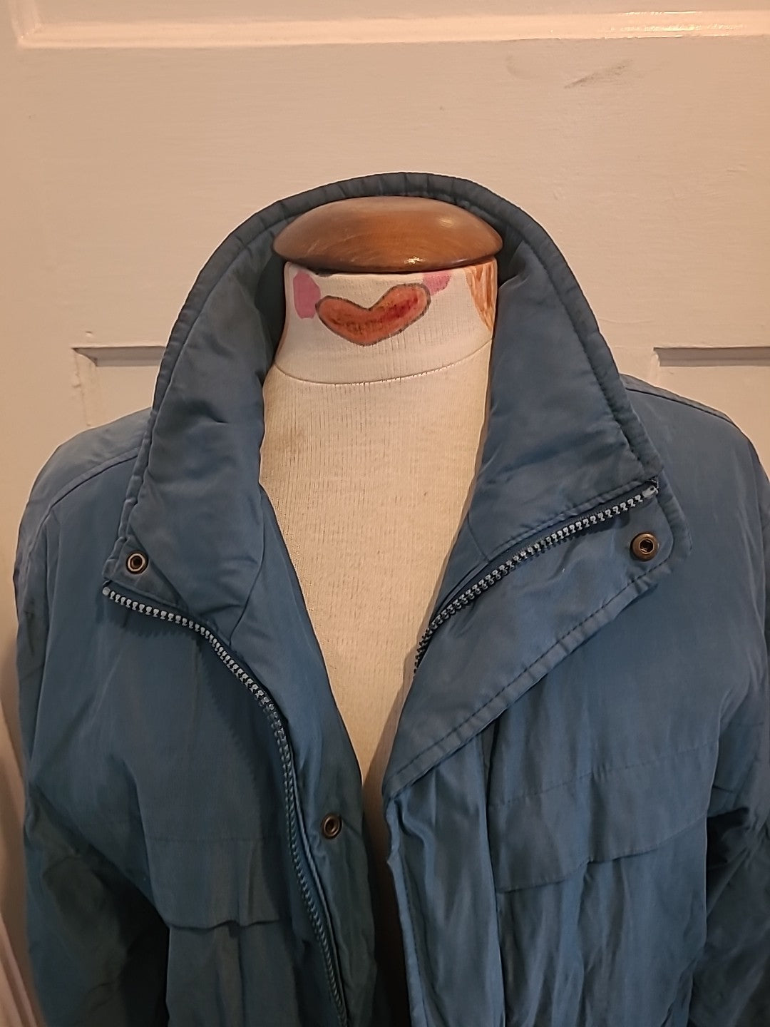 Mens Casual Club Size Small Teal Lined Coat