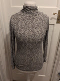 Marks And Spencer 10 Leopard Print Long Sleeve Top