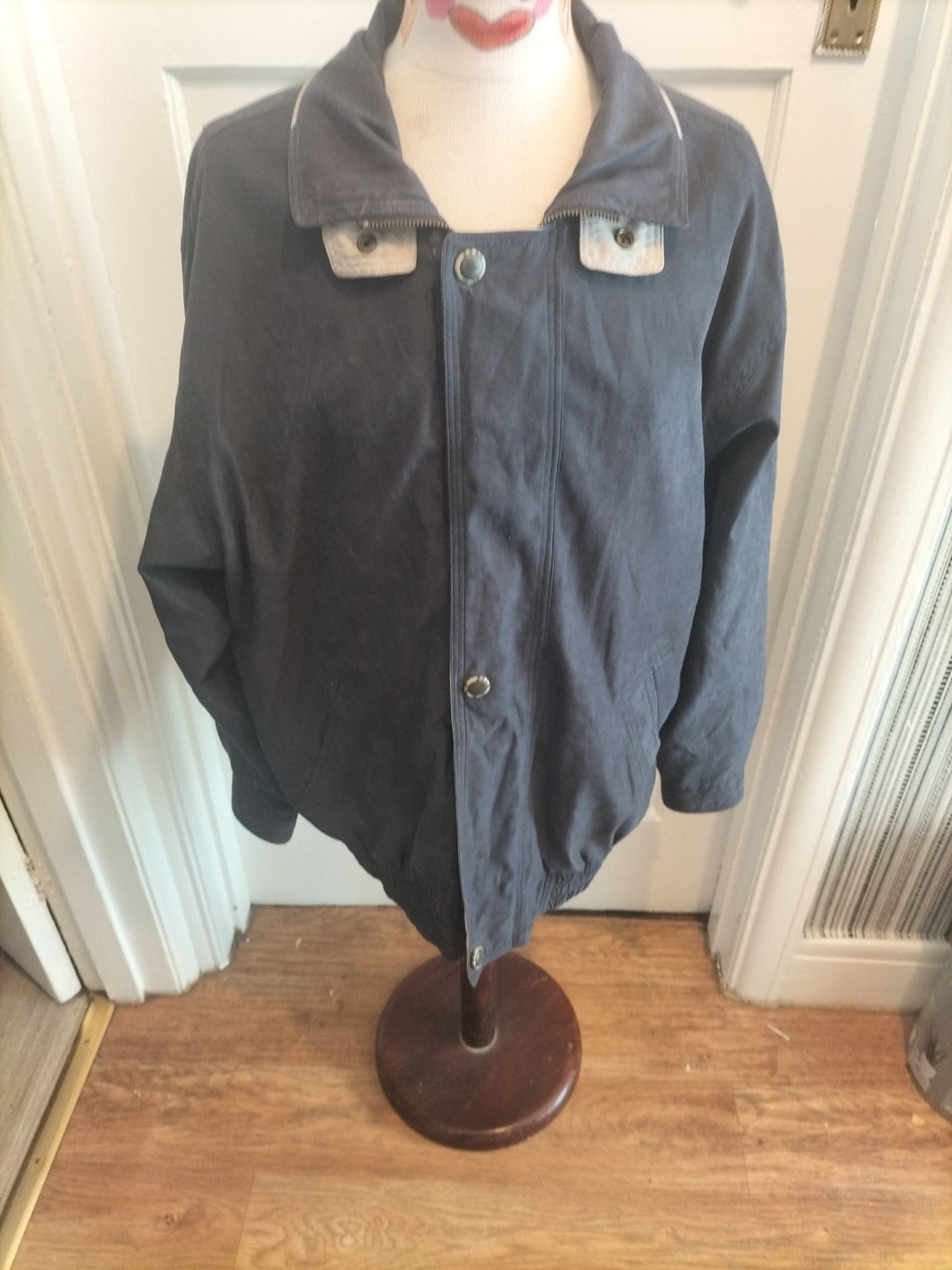 Mens Micro Size 42" Navy Long Sleeved Jacket