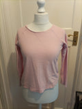 Ladies Pj Top Pale Pink Size 10-12 Evie