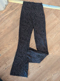 Girls 11-12 Years Brown And Black Leggings