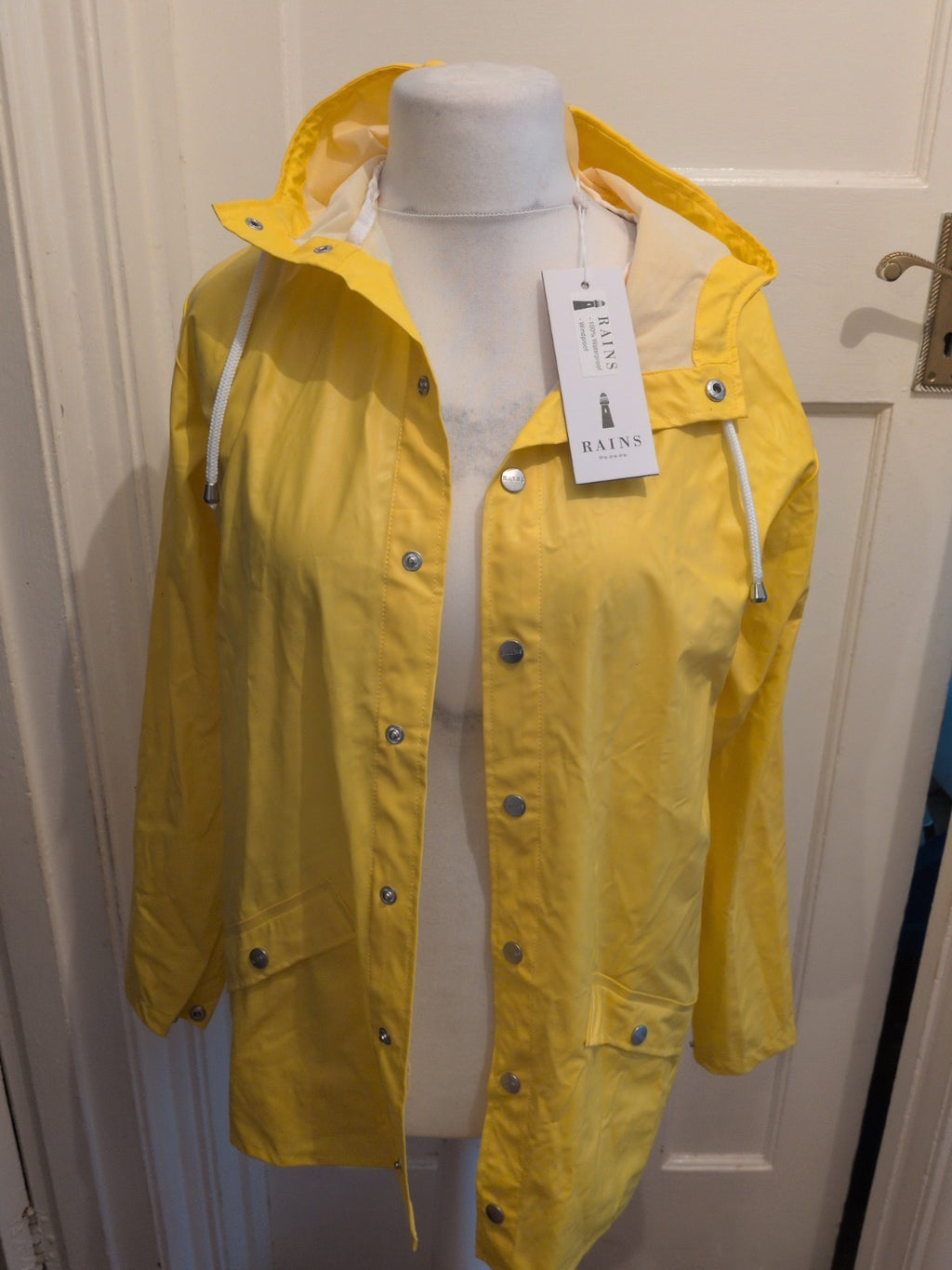 Brand New Rains XS/S Yellow Rain Coat