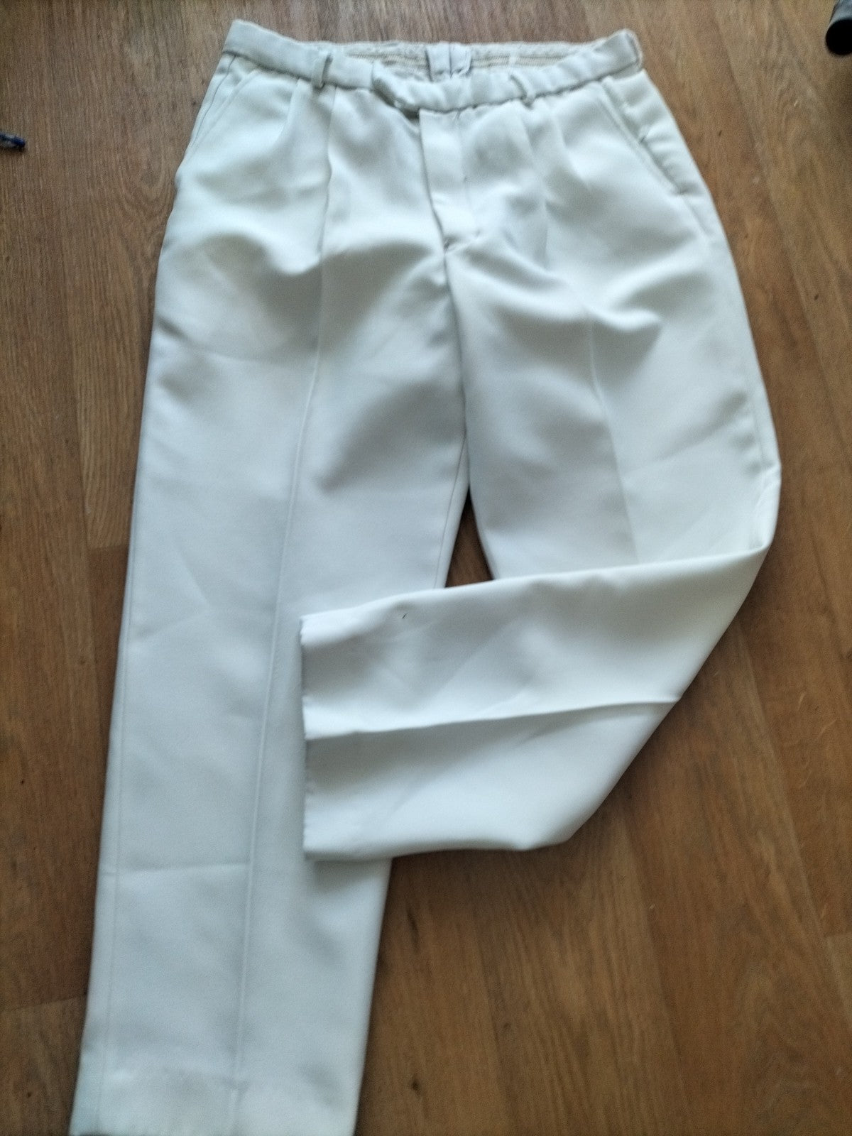 Mens Cotswold Bowl Size 36" White Trousers