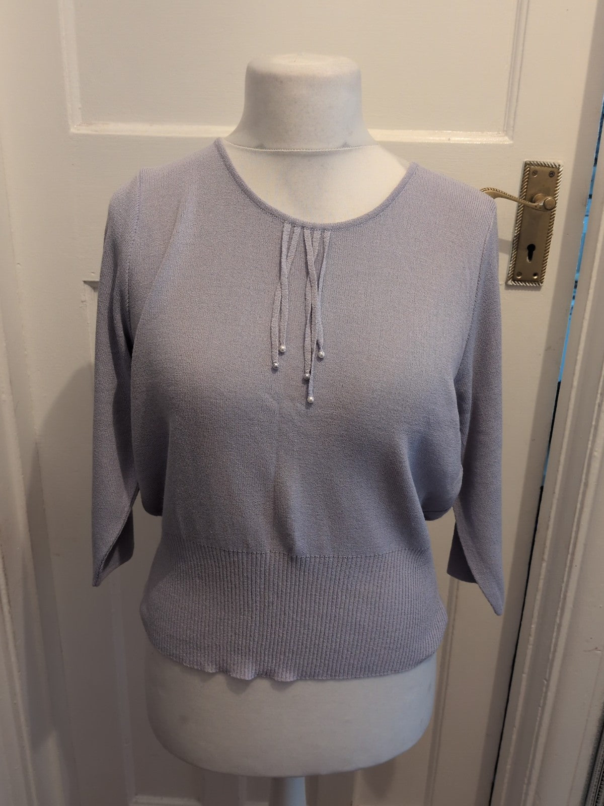 Lucia Small Pale Purple Long Sleeve Blouse