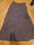 Ladies Patricia Dawson Size Small Purple Fleck Elasticated Long Skirt