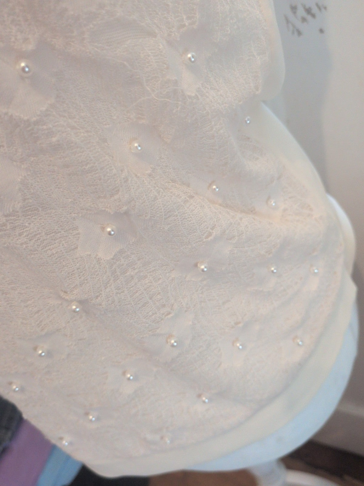 Next 12 Ivory Sleeveless Pearl Pattern Blouse