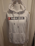 Mens Parkside Size Large White Hooded Jumper