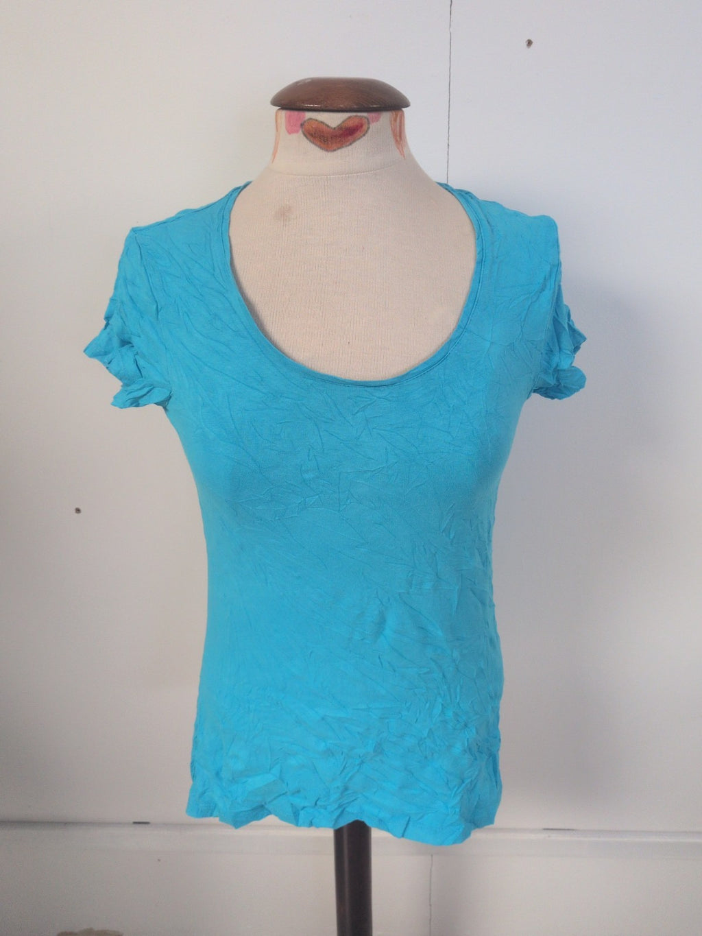 Ladies Primark Size 12 Blue My Stretch Tee Short Sleeve