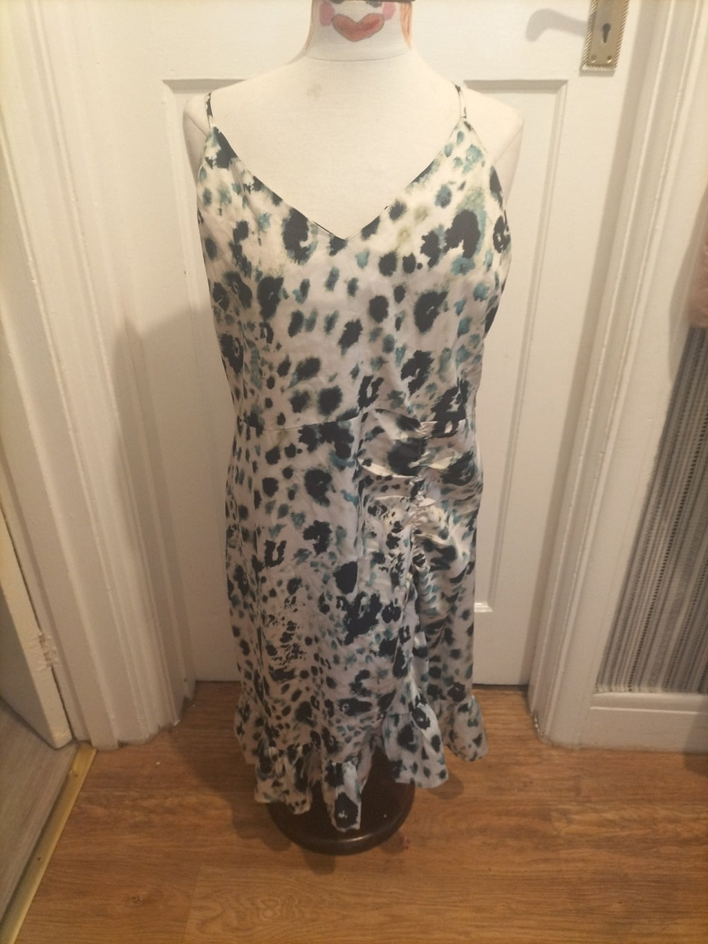 Ladies Na-kd Size Euro 46 Camo Style Strappy Dress