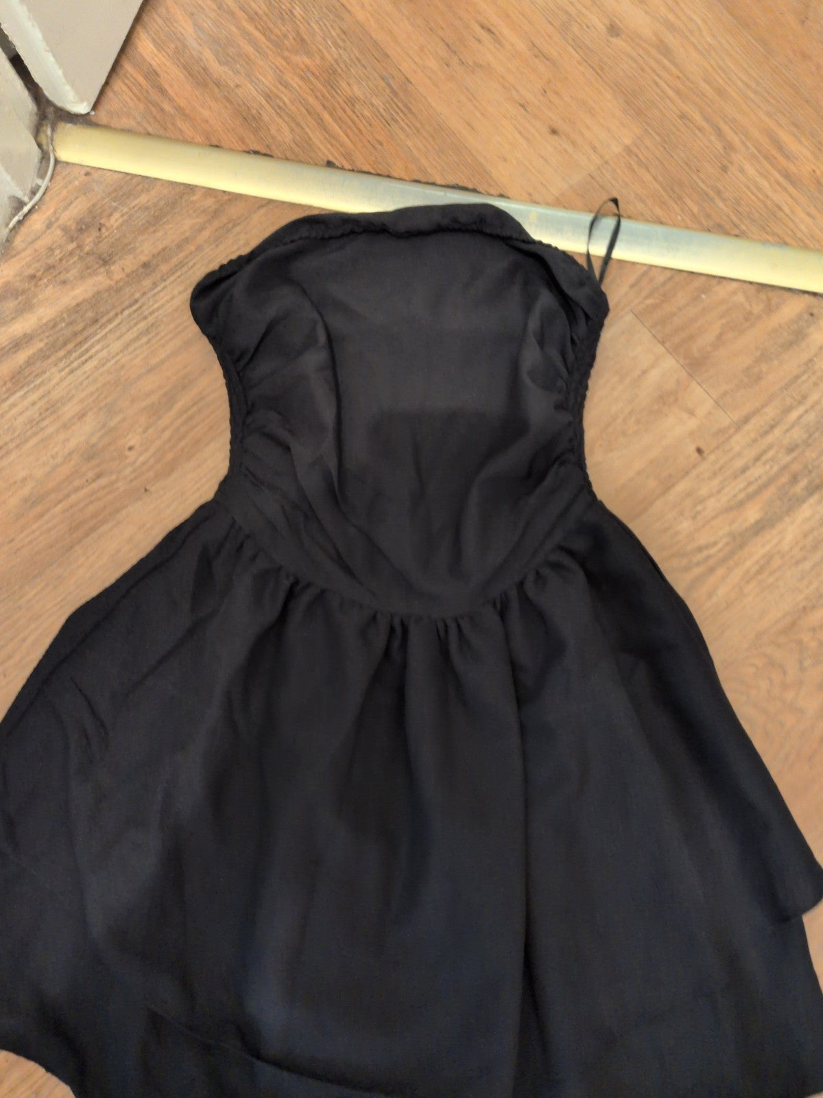Shein Large Black Bubblehem Sleeveless Strapless Dress