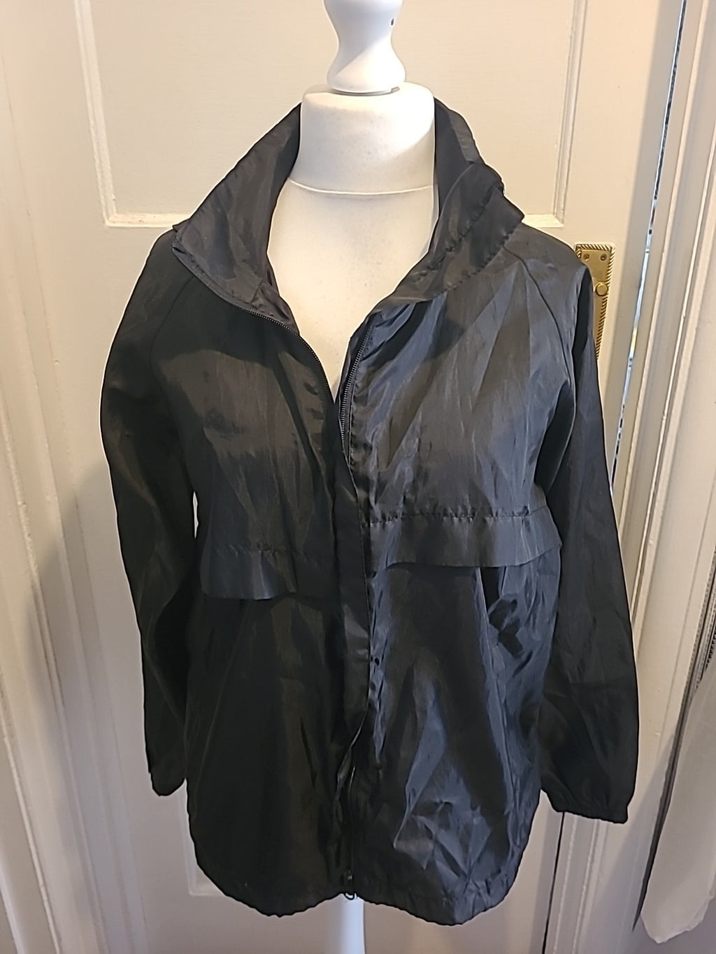 Ladies Result Core Size Small Black Showerproof Coat