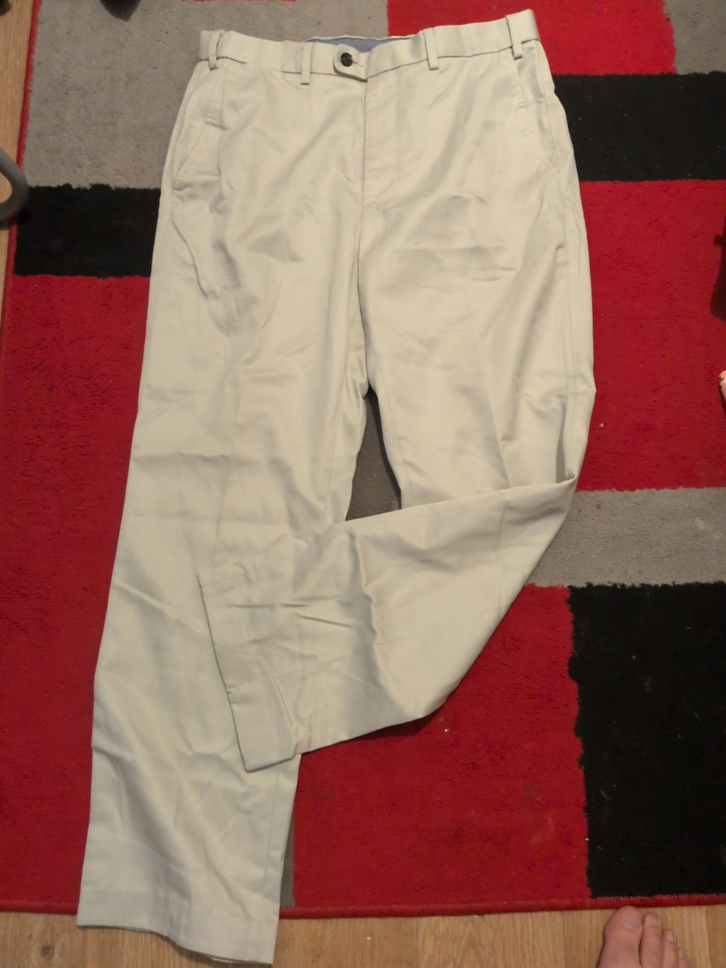 Mens M&S Collection Size 32x31 Stone Trousers