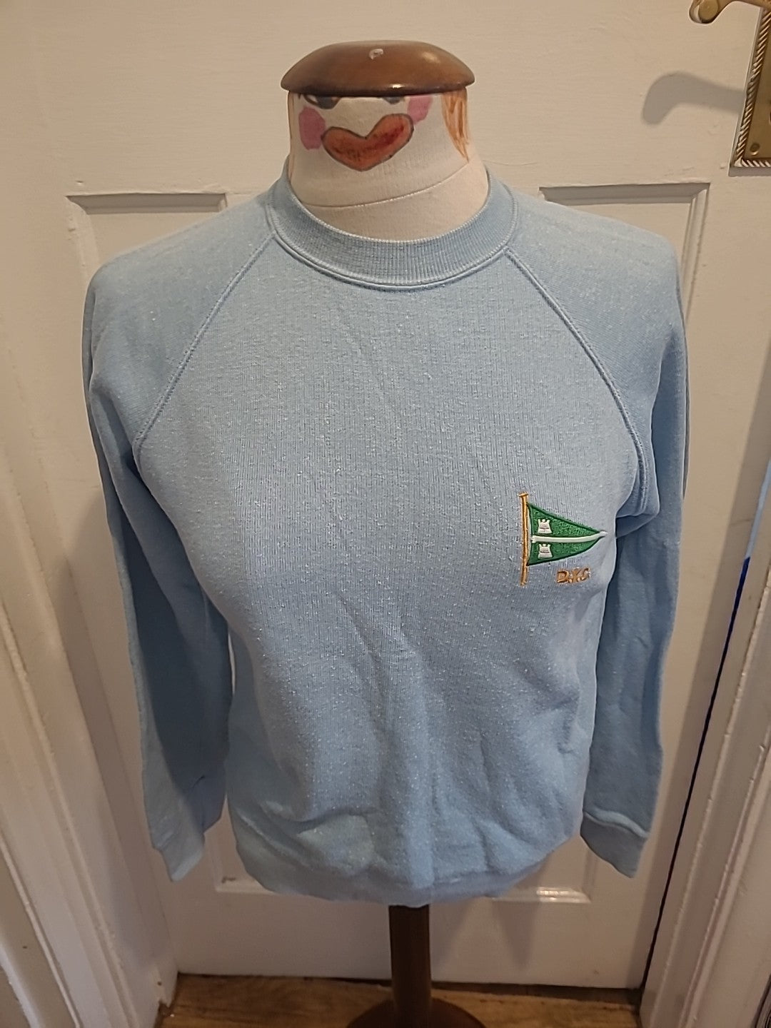 Mens Size Medium Pale Blue DYC Pullover Jumper