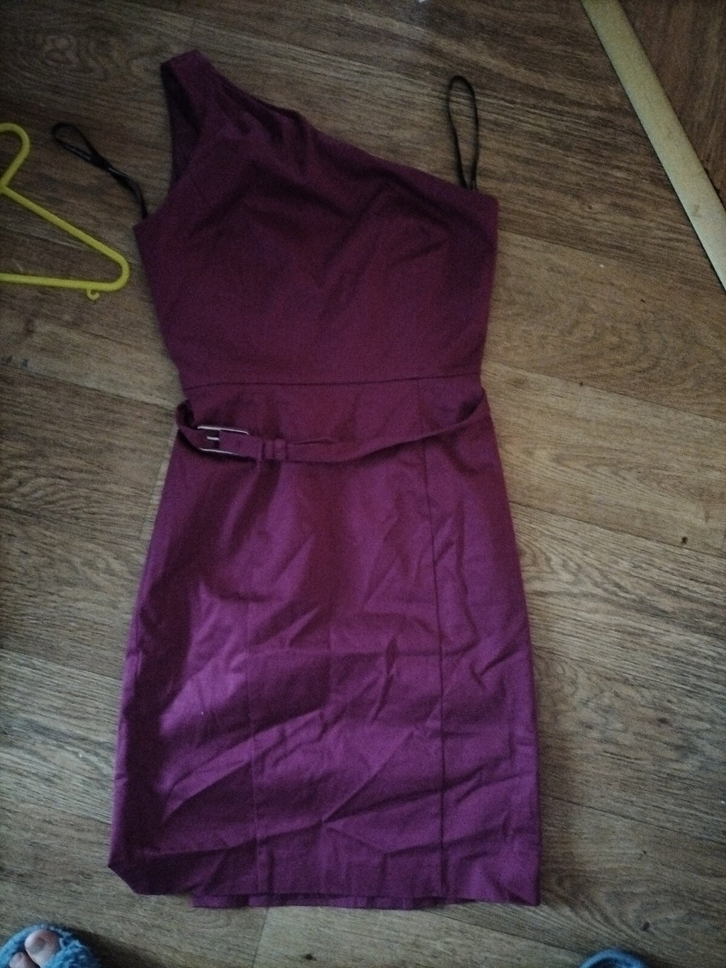 Ladies Warehouse Size 10 Purple Cold Shoulder Dress