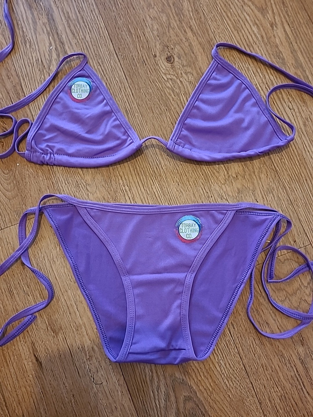 Brand New TorbayClothingCo Size Medium Purple Bikini Set