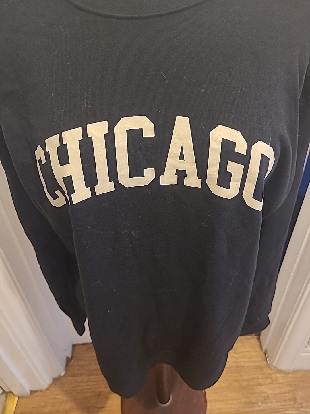 Mens Boohoo Size M Chicago Black Sweatshirt