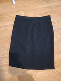 Ladies Teenflo Size Euro 40 Black Pinstripe Lined Skirt